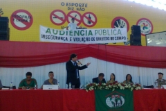 AUDIÊNCIA PÚBLICA - INSEGURANÇA E VIOLAÇÃO DE DIREITOS DO CAMPO